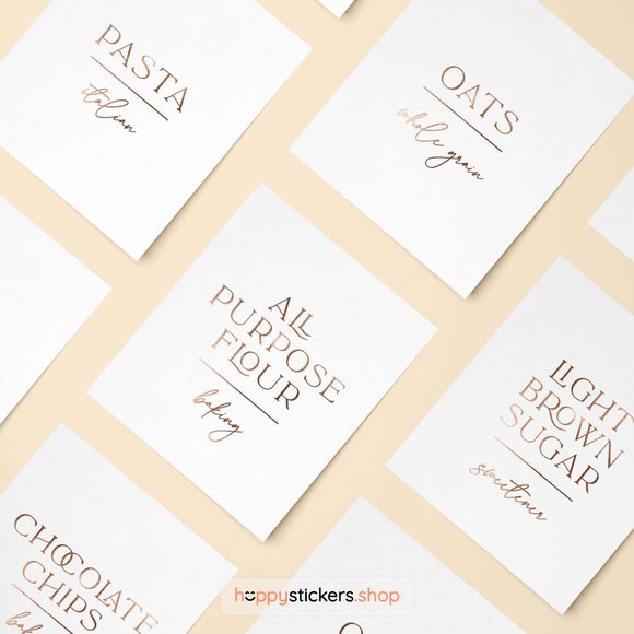 36 Labels • Luxes Minimalist Pantry for Kitchen • Organization Labels For Pantry - Picture 12 of 17